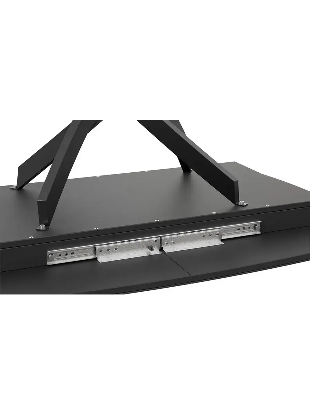 Стол кухонный Черный муар мрамор 134(173)х90х75 см