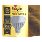 Лампа светодиодная Navigator NLL-MR16-6-230-3K-GU5.3-FR-SV