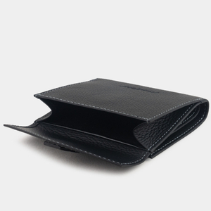 Кожаный кошелек, теленок черного цвета