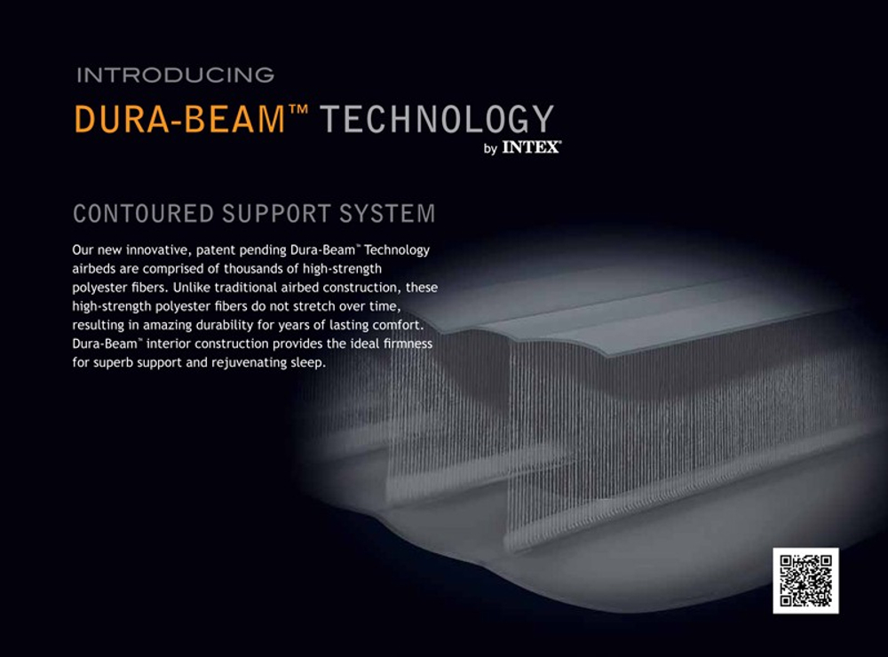 Надувная кровать Intex Deluxe Pillow Rest Raised 152х203х42(47)см. арт.64436