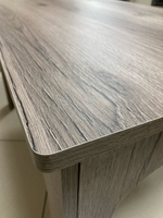 Стол журнальный Ольга-3 Дуб делано серый/сильвер Пэлас