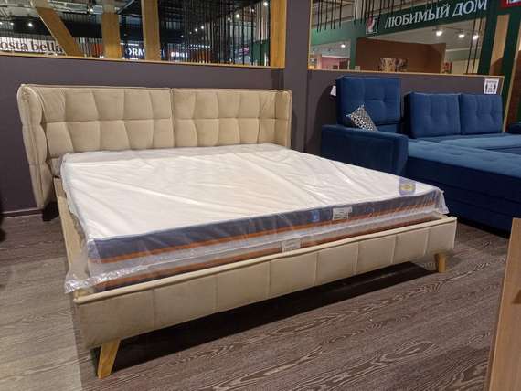 Кровать Hush 180х200 см, бежевая