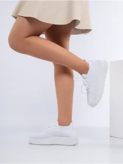 Слипоны на высокой подошве мокасины летние текстильные