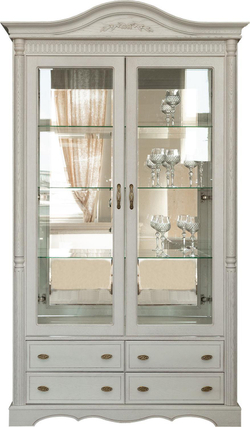 Шкаф с витриной 2д «Паола» БМ2.671.0.06(2114)
