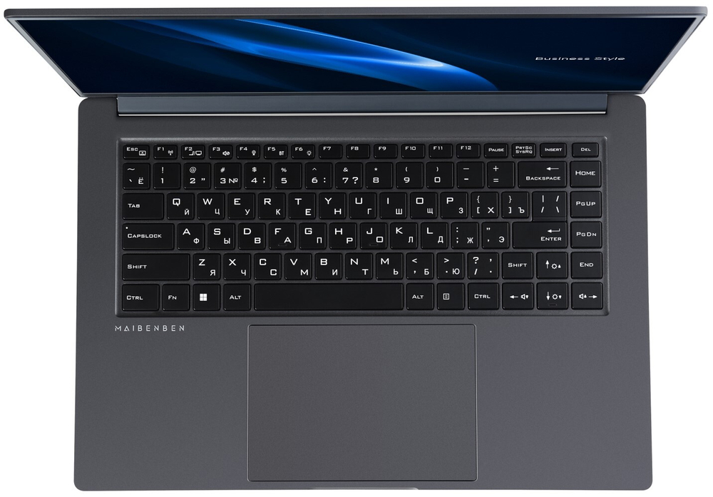 Ноутбук  Maibenben B516A 16 ", Core i5, 16 Гб RAM, 512 Гб SSD, UHD Graphics, Темно-серый