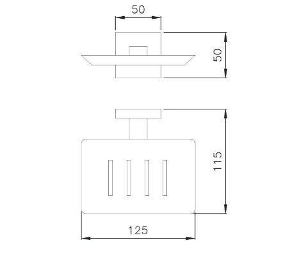 Мыльница нерж. сталь BARCELONA 16912.В глянцевый