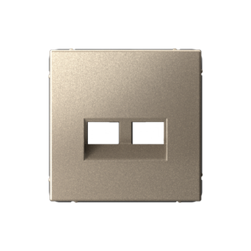 Накладка двойная ArtGallery для информационных функций типа Keystone шампань SE GAL000590