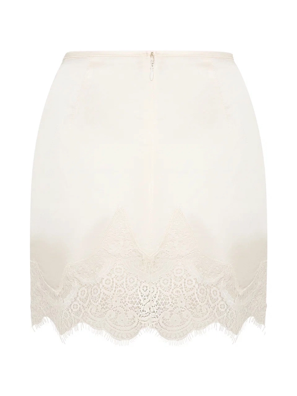 Юбка шелк с кружевом