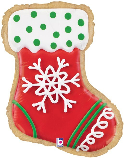 Gr (27''/69 см) Фигура, Новогоднее печенье, Носок для подарков, 1 шт.