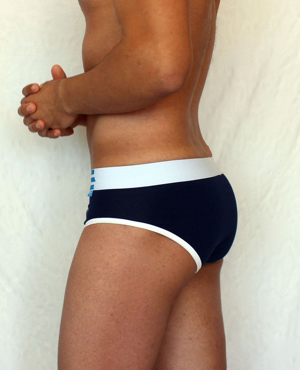 Темно-синие мужские трусы-брифы Boefje (Размер: L) (Цвет: темно-синий)