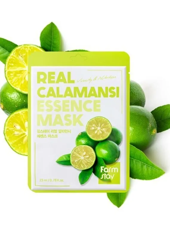 Тканевая маска для лица FarmStay с экстрактом каламанси