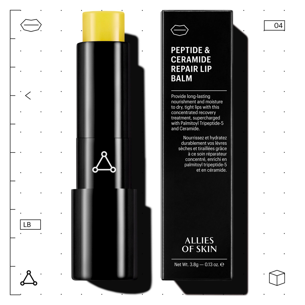 ALLIES OF SKIN Peptide & Ceramide Repair Lip Balm Бальзам для губ с пептидами и церамидами, 3,8 г