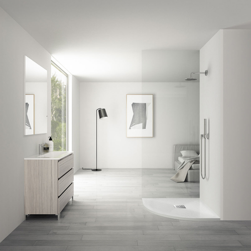 Поддон из искусственного камня Vincea VST-4SQ9012W-L 120*90 левый белый матовый
