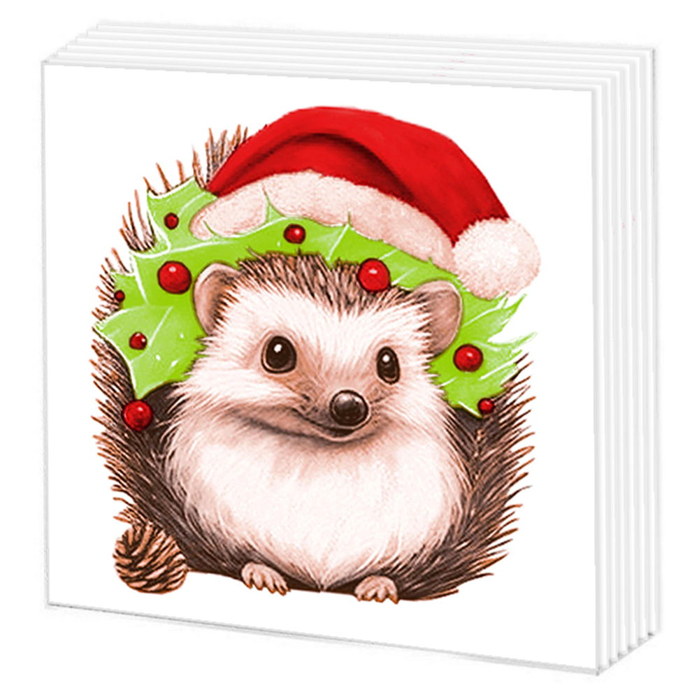 Салфетка "НГ Новогодний ёжик" 33*33см, 20 шт., 2-х слойная