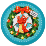 Подставка под кружку керамическая 10см «Счастливый Дракоша Рони»