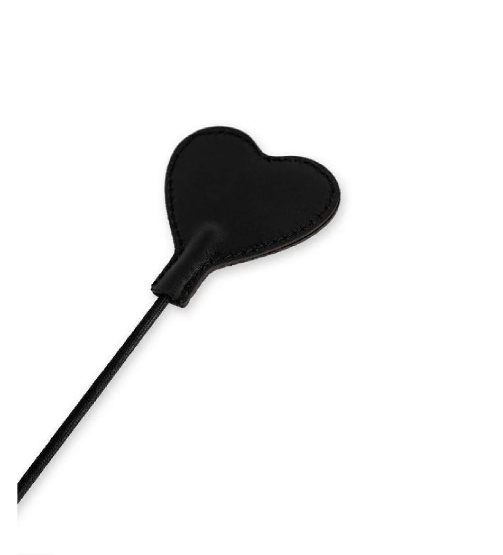 Стек длинный с бронзовой ручкой и черным сердечком 75 см