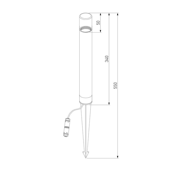 Ландшафтный светодиодный светильник Elektrostandard Hidden 35166/F a066037