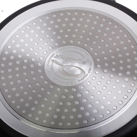 Набор блинная сковорода 22 см. и маленькая сковорода с крышкой d14 см. Kamille KM-0615MR