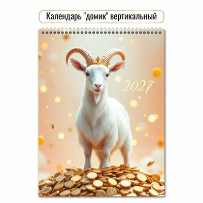 Календарь-домик вертикальный 2027 "Символ года" 10085 (Квадра)