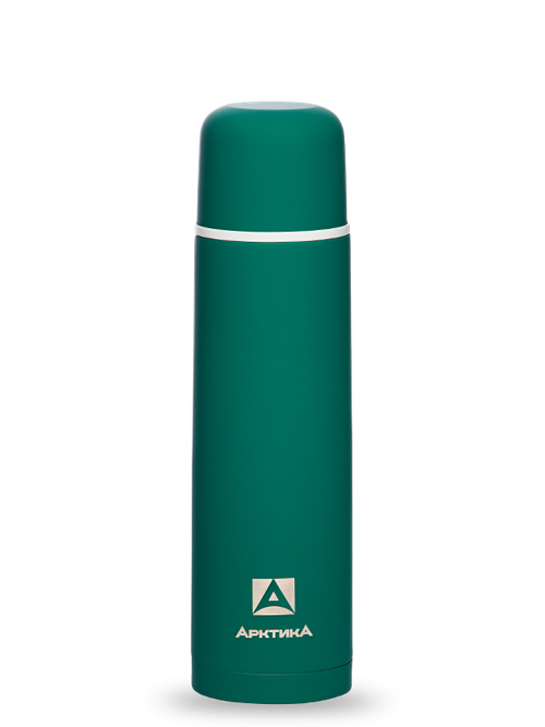 Термос Арктика 103-1000 ПРОРЕЗИНЕННЫЙ (1 литр)зеленый