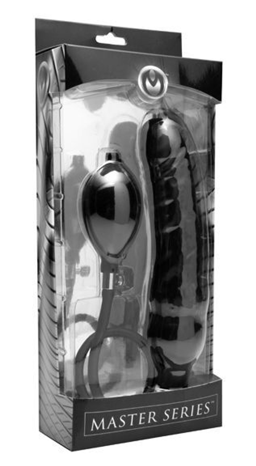 Фаллоимитатор с функцией расширения Primal Inflatable Dildo - 21,6 см. (Цвет: черный)