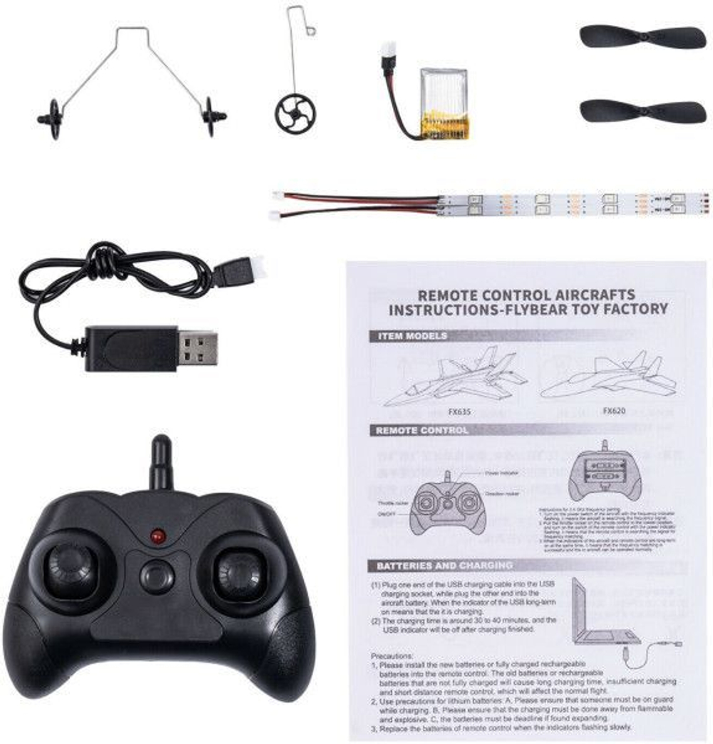 Радиоуправляемый самолет Fei Xiong SU-35 2.4G - FX620-RED