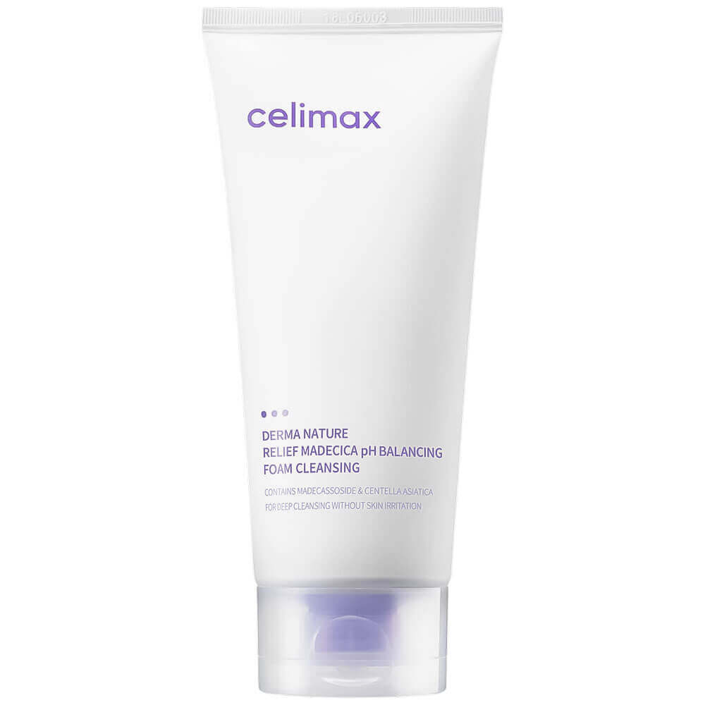 Celimax Слабокислотная пенка для умывания Derma Nature Relief Madecica pH Balancing Foam Cleansing, 150 мл