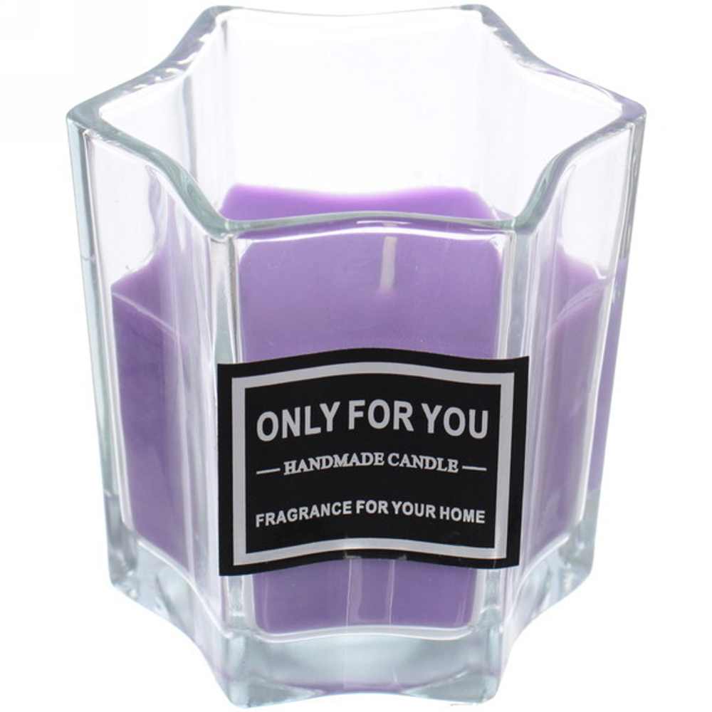 Свеча «Little Star» 7*7,5см в подсвечнике, в подарочной коробке, цвет фиолетовый LBB