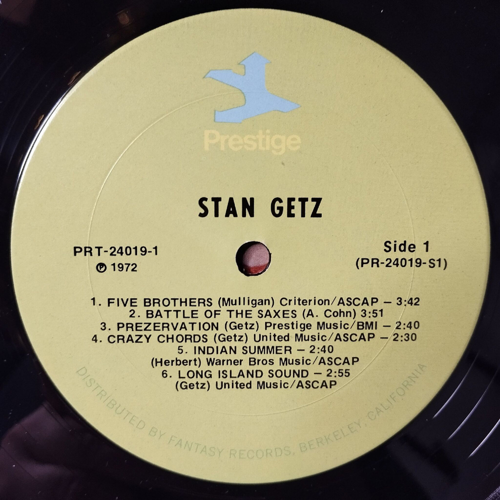 Винтажная виниловая пластинка LP Stan Getz (USA 1972) The Lady In Red