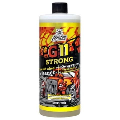 Leraton Высококонцентрированный очиститель покрышек и колесных дисков G11 STRONG 1л