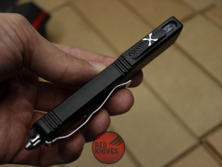 Нож Microtech Ultratech D/E - черная рукоять, кинжальный клинок сатин + запчасти RK-388