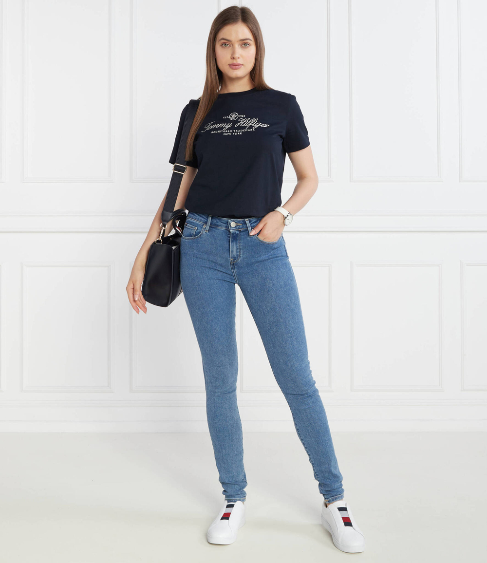 Джинсы TH FLEX COMO RW EVE Tommy Hilfiger - голубой(WW0WW38912)