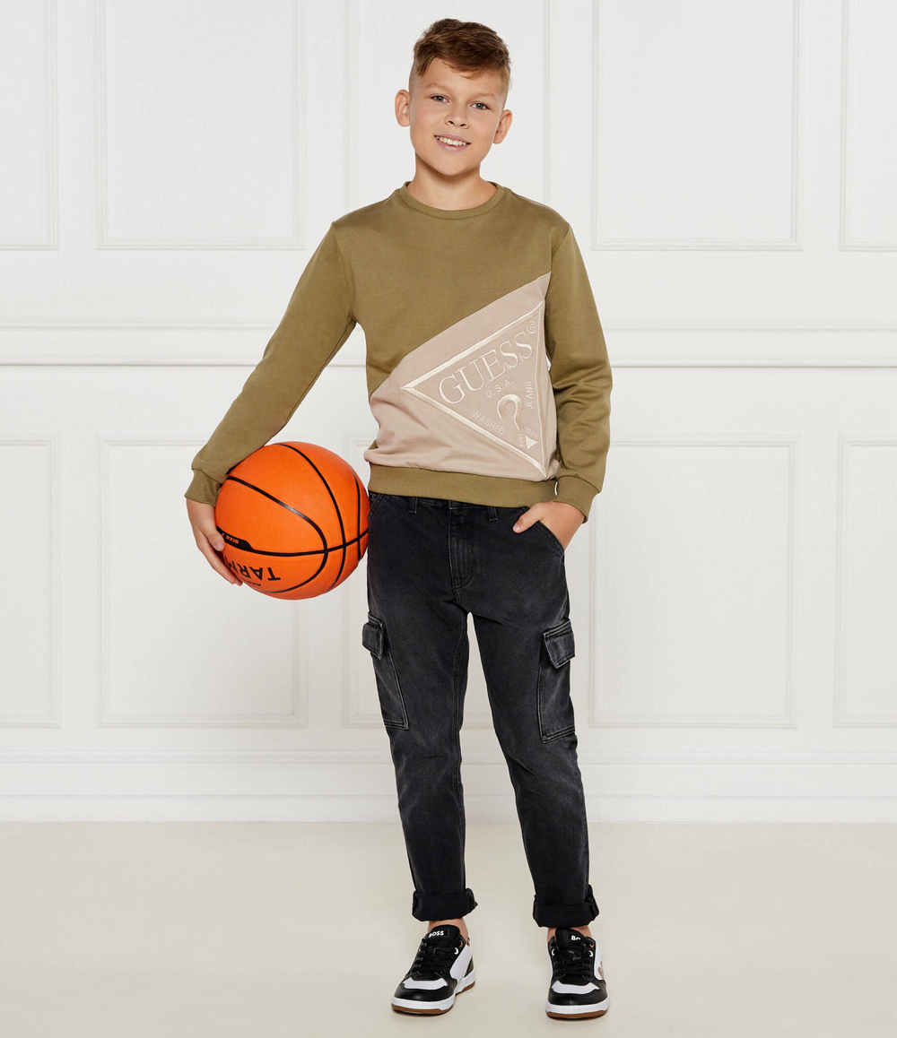 Худые Guess - хаки(L4YQ04 KA6R4)