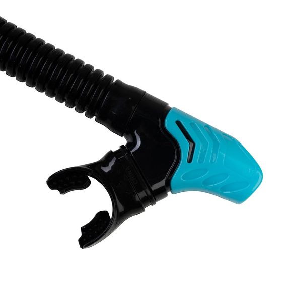 Трубка Scorpena O с двумя клапанами голубая