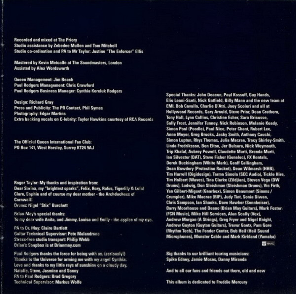 Queen + Paul Rodgers / The Cosmos Rocks (RU)(CD)