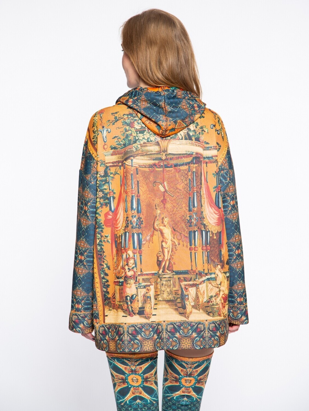 Худи "Гротеск с музыкантами", по мотивам фламандской шпалеры 17 века