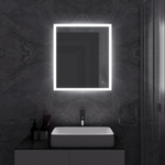 Зеркало MIXLINE "Норма" ЭКОНОМ 700*800 (ШВ) сенсорный выкл, светодиодная подсветка, универс.крепеж