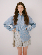 Ice blue long sleeved shirt