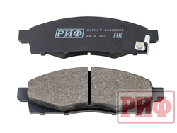 Колодки тормозные передние РИФ Mitsubishi L200 2005+, Pajero Sport 2008-2015 OEM 4605A284, 4605B233, 4605A198