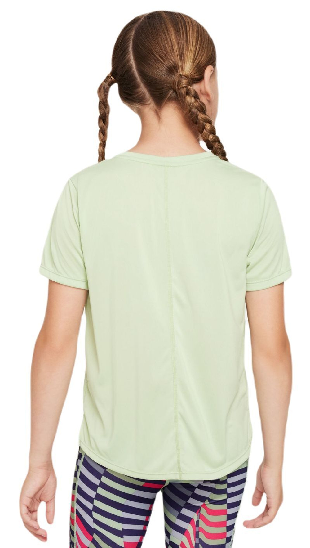 Футболка для девочки теннисная Nike Dri-Fit One Short Sleeve Top GX - honeydew/white