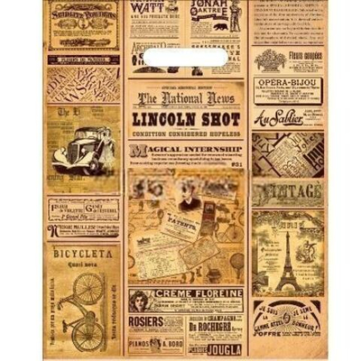 Пакет с прорубной ручкой ПВД 30х40 (35 мкм) "Газета" (50/1000 шт.) Интерпак