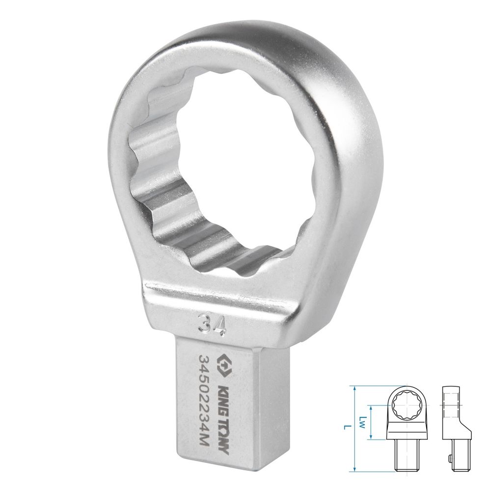 KING TONY (34502234M) Насадка накидная серии "FIT", 34 мм, 14х18 мм