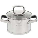 Кастрюля нерж, 2 л, с крыш, Daniks, Манхэттен, M-461-16, индукц
