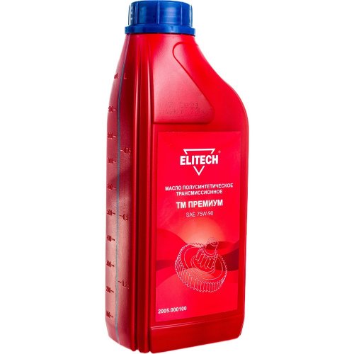 Масло ELITECH для смазки редуктора полусинтетика 1 л