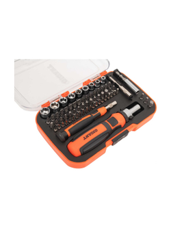 Реверсивная отвертка Gigant с набором насадок 68 предметов GBS-68