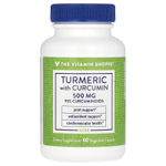 The Vitamin Shoppe, куркума с куркумином, 500 мг, 60 растительных капсул