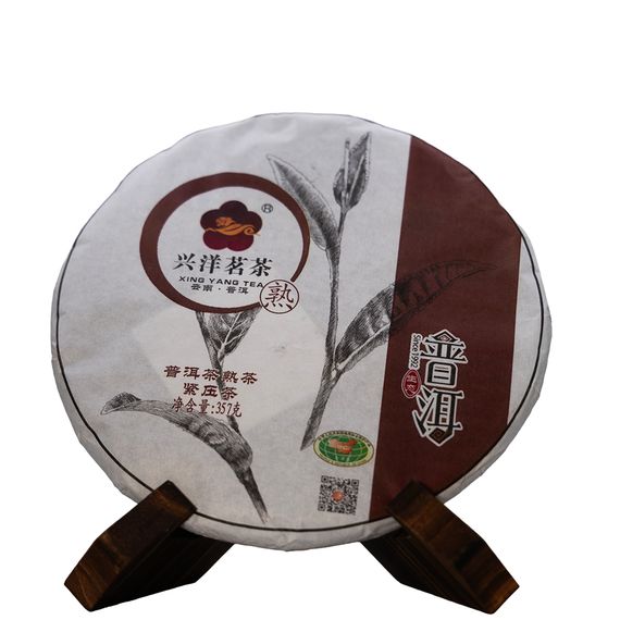 Herbata Shu Puer 2022 „Jingmai Shan” z rośliny „Xing Yang Cha”, 357 g