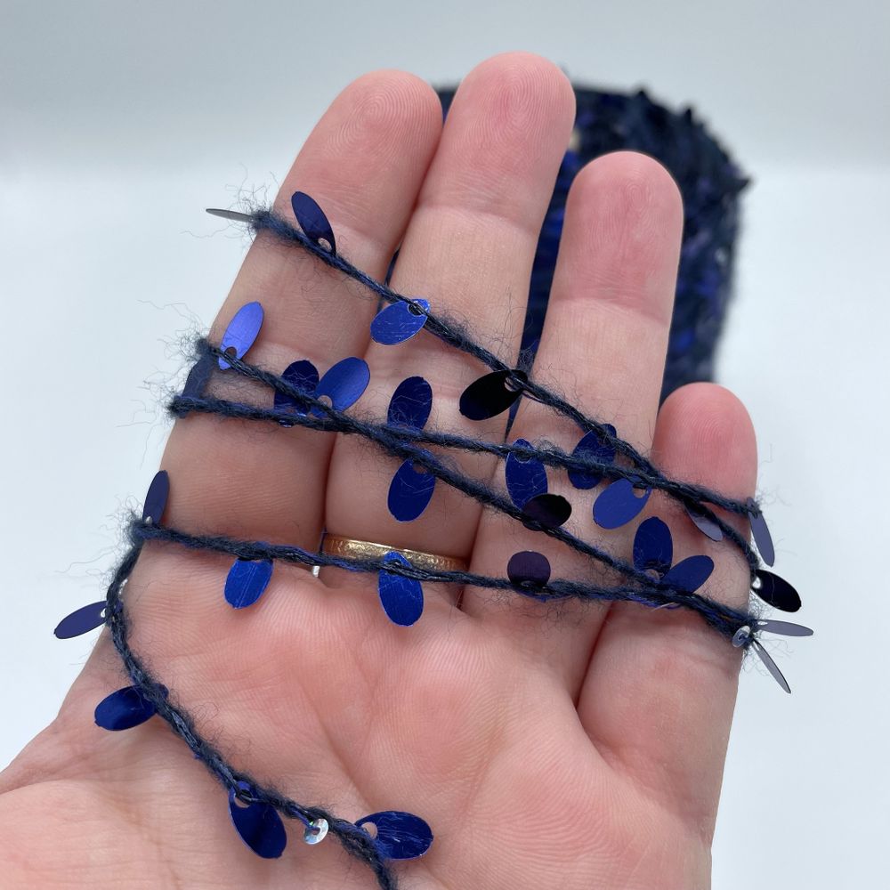 Пайетки FILATI ITALIANA 51% каплевидные пайетки 15% альпака 8% хлопок 26% полиаимд