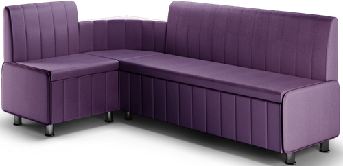 Кухонный уголок со спальным местом Каприччио 022 кожзам фиолетовый дерево