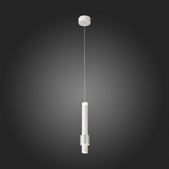 SL1591.503.01 Светильник подвесной ST-Luce Белый, Алюминиевый/Белый LED 1*6W 3000K Подвесные светильники